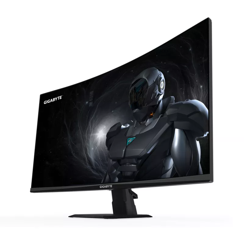 GIGABYTE GS27FC2 27 colių FHD lenktas žaidimų monitorius - 1920 x 1080, 240Hz, 1ms, 350 cd/m², HDR Ready, HDMI 2.0, DisplayPort 1.4