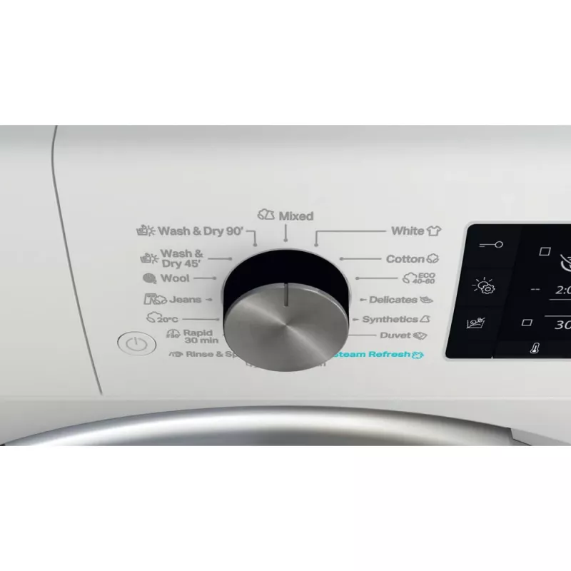 Skalbimo džiovinimo mašina Whirlpool FFWDD1176258B 7 kg, 1600 aps/min, SteamCare, inverterinis variklis, FreshCare+, 595×850×605 mm, balta
