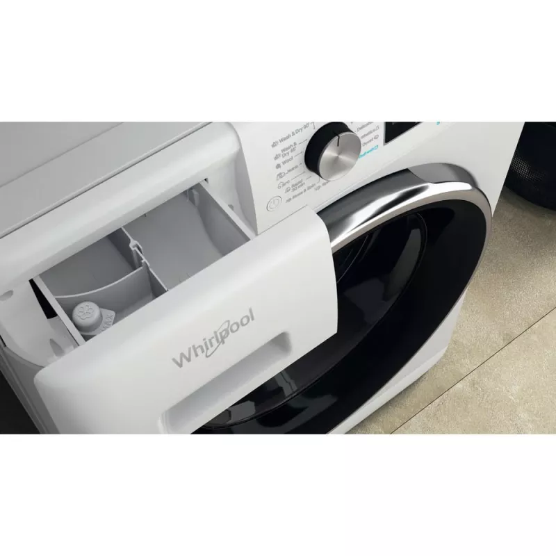 Skalbimo džiovinimo mašina Whirlpool FFWDD1176258B 7 kg, 1600 aps/min, SteamCare, inverterinis variklis, FreshCare+, 595×850×605 mm, balta