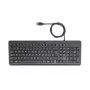 HP 150 laidinė klaviatūra, viso dydžio (100%), laidinė, USB, chiclet, QWERTY, juoda