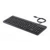HP 150 laidinė klaviatūra, viso dydžio (100%), laidinė, USB, chiclet, QWERTY, juoda