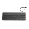 HP 150 laidinė klaviatūra, viso dydžio (100%), laidinė, USB, chiclet, QWERTY, juoda