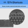 HP 150 laidinė klaviatūra, viso dydžio (100%), laidinė, USB, chiclet, QWERTY, juoda