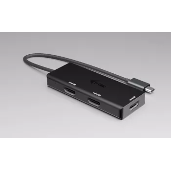 i-tec USB-C trigubas 4K HDMI vaizdo adapteris, Power Delivery 100W