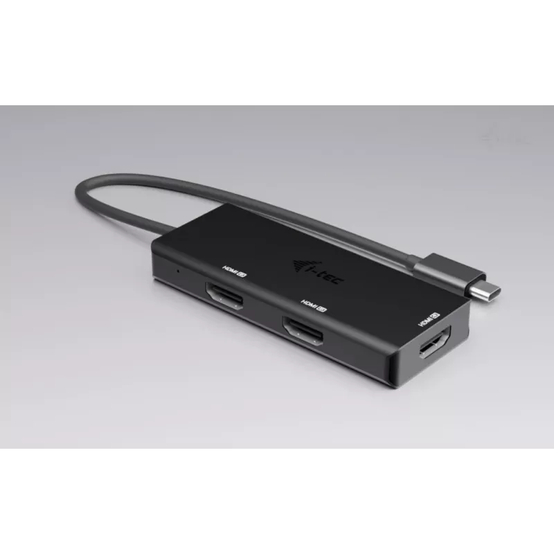 i-tec USB-C trigubas 4K HDMI vaizdo adapteris, Power Delivery 100W