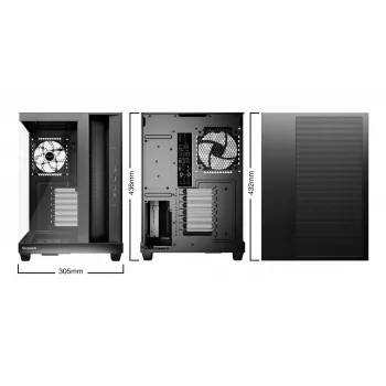 PC korpusas be quiet! Light Base 500 LX Black Midi Tower ATX 3x 120mm ventiliatoriai