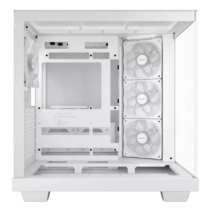 Korpusas be quiet Light Base 500 LX White Midi Tower ATX/PS2 PSU palaikymas 3x120 mm priekyje 1x120 mm gale palaiko 2.5/3.5 colių diskus 305×436×432 mm