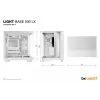 Korpusas be quiet Light Base 500 LX White Midi Tower ATX/PS2 PSU palaikymas 3x120 mm priekyje 1x120 mm gale palaiko 2.5/3.5 colių diskus 305×436×432 mm