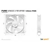 be quiet! Pure Wings 3 120mm PWM Reverse White Triple-Pack – 3 vnt. 12 cm kompiuterio korpuso ventiliatoriai