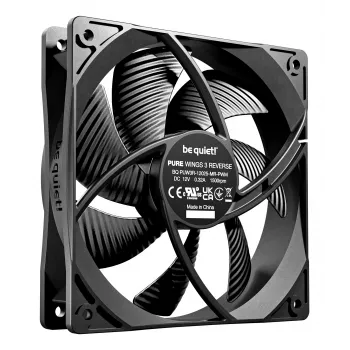 be quiet! Pure Wings 3 120mm PWM Reverse Triple-Pack – 3 vnt. korpuso ventiliatorių rinkinys, 12 cm, juodas