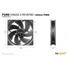 be quiet! Pure Wings 3 120mm PWM Reverse Triple-Pack – 3 vnt. korpuso ventiliatorių rinkinys, 12 cm, juodas