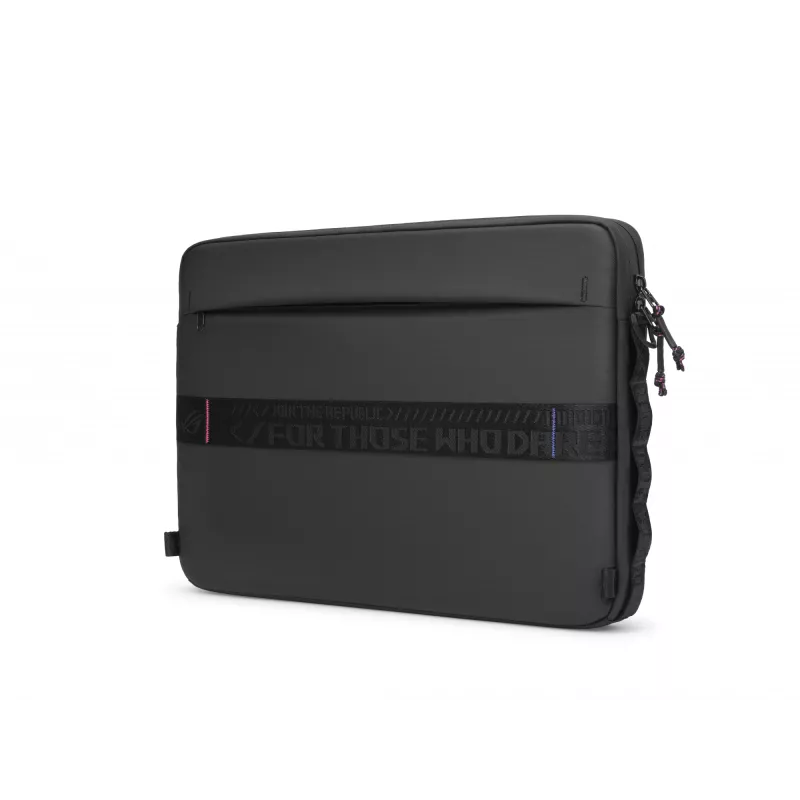 ASUS ROG Slash Sleeve 4.0 BS3601 dėklas nešiojamiesiems kompiuteriams iki 16 colių (40,6 cm), atsparus vandeniui, juodos spalvos