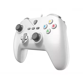 Laidinis USB žaidimų valdiklis MSI FORCE GC200 WHITE – ergonomiškas dizainas