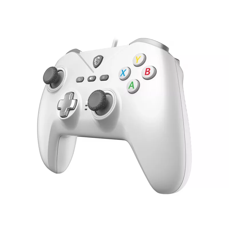Laidinis USB žaidimų valdiklis MSI FORCE GC200 WHITE – ergonomiškas dizainas