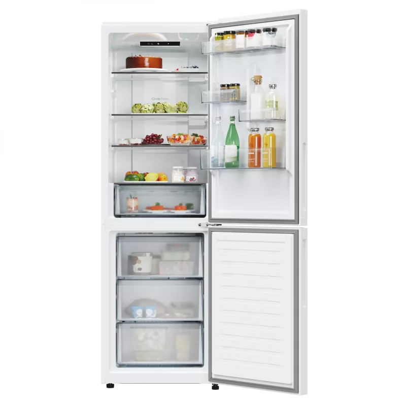 Candy Fresco ECN2CQTEW186 Laisvai pastatomas šaldytuvas su šaldikliu 355 L Baltas
