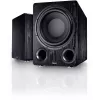 Aktyvus žemųjų dažnių garsiakalbis Magnat Alpha RS12 – 12 col. garsiakalbis, 120 W RMS, 20–200 Hz, D klasė, juoda