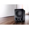 Aktyvus žemųjų dažnių garsiakalbis Magnat Alpha RS12 – 12 col. garsiakalbis, 120 W RMS, 20–200 Hz, D klasė, juoda