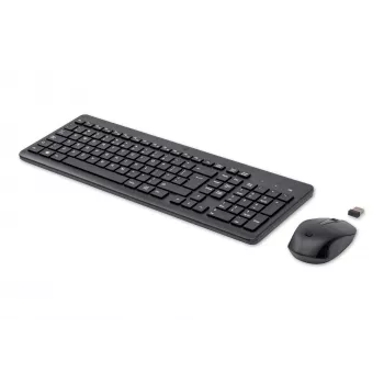 HP 330 belaidė klaviatūra ir pelė, pilno dydžio (100%), RF belaidis, QWERTY, juoda, pelė įtraukta