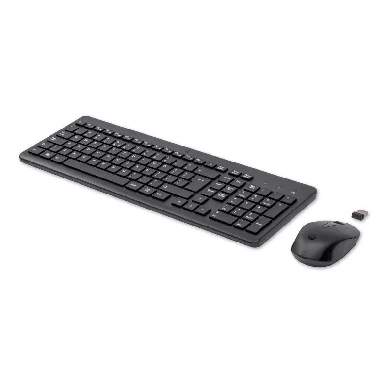 HP 330 belaidė klaviatūra ir pelė, pilno dydžio (100%), RF belaidis, QWERTY, juoda, pelė įtraukta