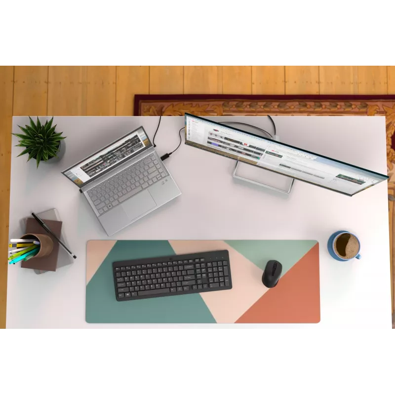HP 330 belaidė klaviatūra ir pelė, pilno dydžio (100%), RF belaidis, QWERTY, juoda, pelė įtraukta