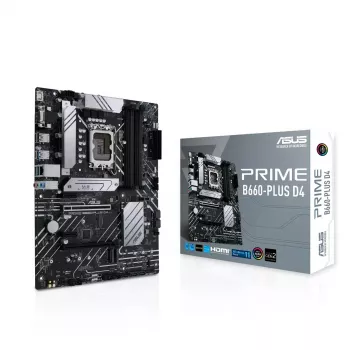 Pagrindinė plokštė ASUS PRIME B660-PLUS D4 — Intel B660, LGA 1700, ATX, DDR4, 4× DIMM, 128 GB, 3× M.2, 2.5 Gb LAN
