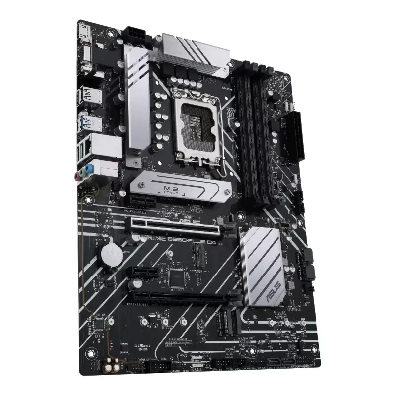 Pagrindinė plokštė ASUS PRIME B660-PLUS D4 — Intel B660, LGA 1700, ATX, DDR4, 4× DIMM, 128 GB, 3× M.2, 2.5 Gb LAN