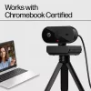 HP 320 FHD Webcam, 1920 x 1080 pikselių, Full HD, 30 kadrų/s, USB, juoda