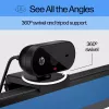 HP 320 FHD Webcam, 1920 x 1080 pikselių, Full HD, 30 kadrų/s, USB, juoda