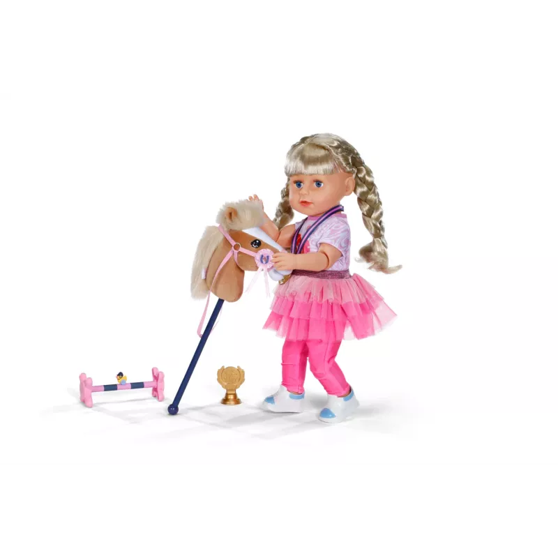 Priedų rinkinys lėlei ZAPF BABY born Hobby Horsing Set 43 cm, įvairiaspalvis, nuo 3 m.