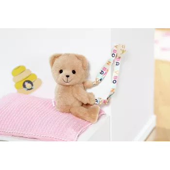 Žaislinis meškiukas-krepšys ZAPF BABY born Teddy Bag, 3–12 m.