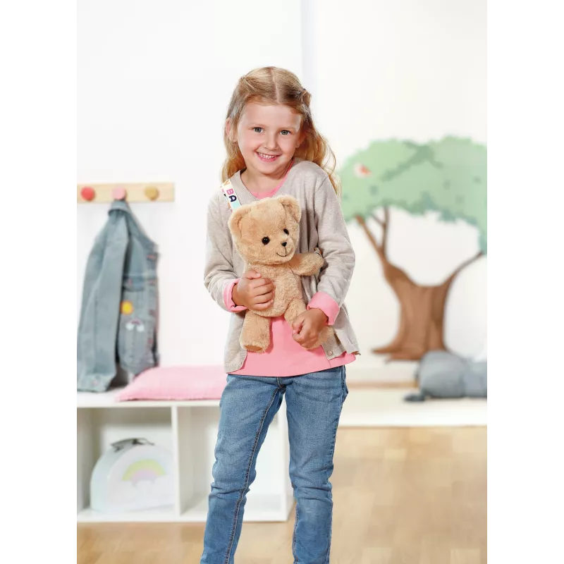 Žaislinis meškiukas-krepšys ZAPF BABY born Teddy Bag, 3–12 m.