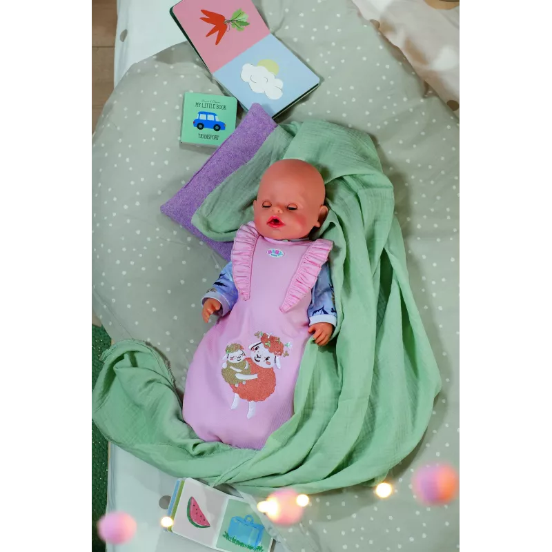 Lėlės miegmaišis ZAPF BABY born Sleeping Bag Flower, audinys, sulankstomas, nuo 3 m.