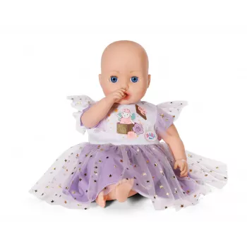 Suknelė lėlei ZAPF BABY born alyvinė tiulio tutu 43 cm, įvairiaspalvė, sulankstoma, nuo 3 m.