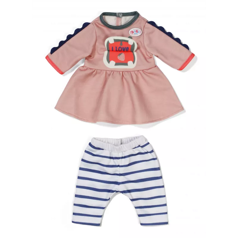 Lėlės suknelė ZAPF BABY born Dress Jungle 36 cm lėlėms, įvairiaspalvė, sulankstoma, nuo 1 metų