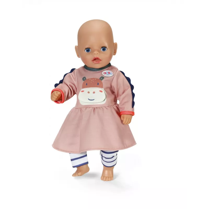 Lėlės suknelė ZAPF BABY born Dress Jungle 36 cm lėlėms, įvairiaspalvė, sulankstoma, nuo 1 metų