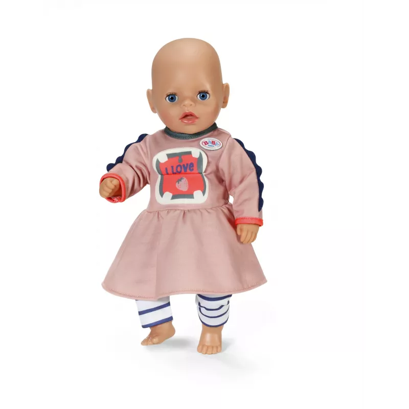 Lėlės suknelė ZAPF BABY born Dress Jungle 36 cm lėlėms, įvairiaspalvė, sulankstoma, nuo 1 metų