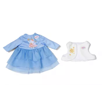 Lėlės suknelė ZAPF BABY born Žieminė suknelė 36 cm lėlėms, įvairiaspalvė, sulankstoma, nuo 1 m.