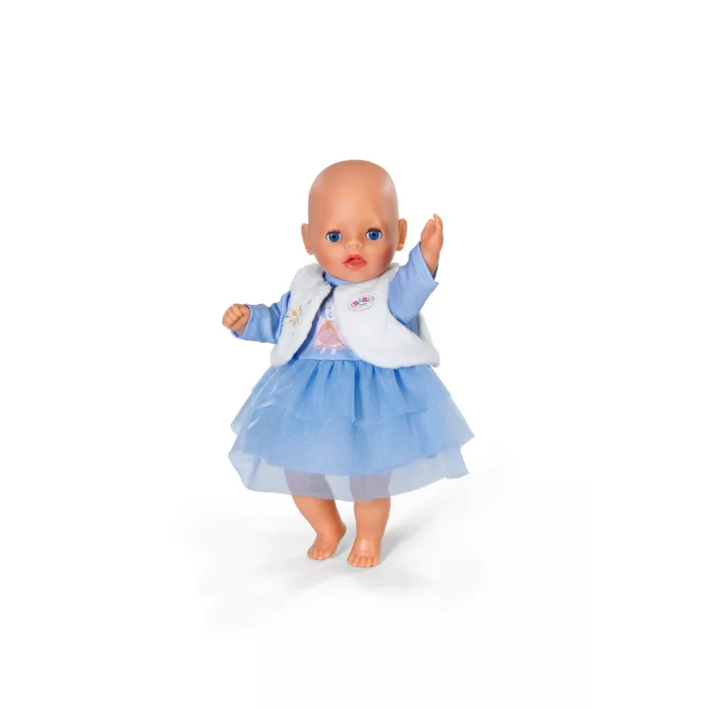 Lėlės suknelė ZAPF BABY born Žieminė suknelė 36 cm lėlėms, įvairiaspalvė, sulankstoma, nuo 1 m.