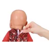 Suknelė lėlei ZAPF BABY born Kalėdinė suknelė 43 cm lėlėms, tekstilė, įvairiaspalvė, sulankstoma, amžius 3–12