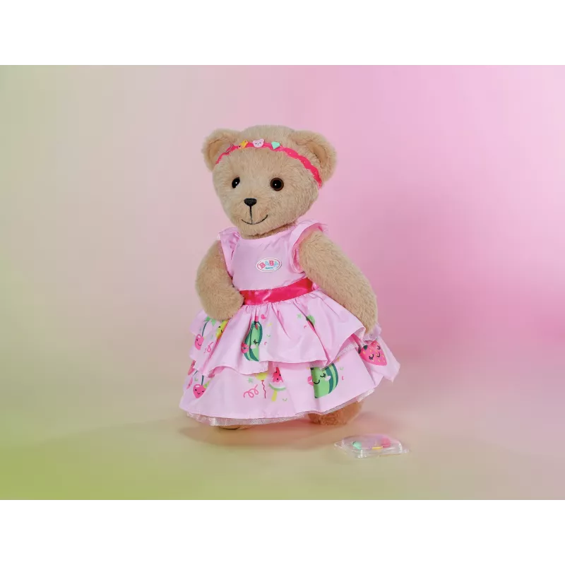 Suknelė lėlei ZAPF BABY born su segtukais 43 cm, įvairiaspalvė