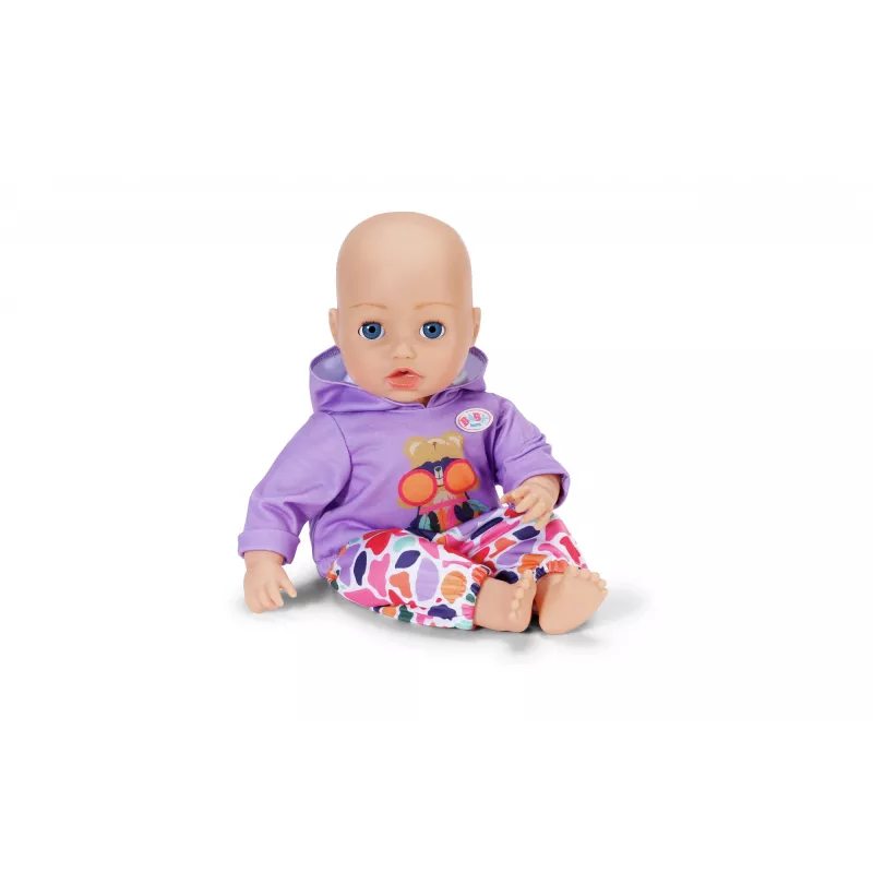 Lėlės drabužių komplektas ZAPF BABY born Megztinis su gobtuvu ir kelnėmis 43 cm lėlėms, įvairiaspalvis, rekomenduojamas nuo 3 m.