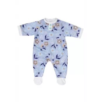 Kombinezonas lėlei ZAPF BABY born Romper mėlynas, 43 cm, audinys, užsegamas, nuo 3 m.