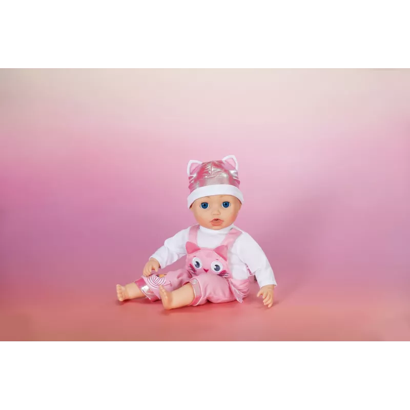 Lėlės drabužių komplektas ZAPF BABY born Bodis su kepure 43 cm lėlėms, įvairiaspalvis, sulankstomas, nuo 3 m.