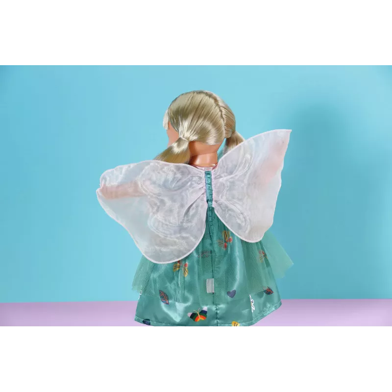 Suknelė lėlei ZAPF BABY born Fairy Dress su sparneliais 43 cm lėlėms, įvairiaspalvė, sulankstoma, nuo 3 metų