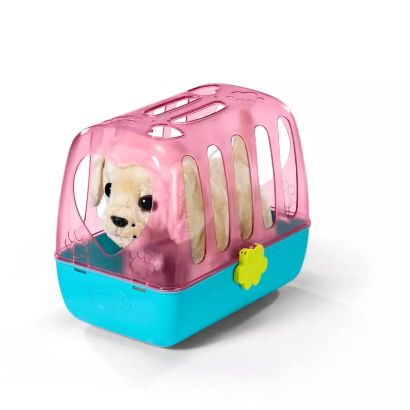 Šuo žaislinis ZAPF BABY born My Dog Lucky su dėže – tekstilė/plastikas, įvairiaspalvis, 3–12 m., reikalingi 4×AAA