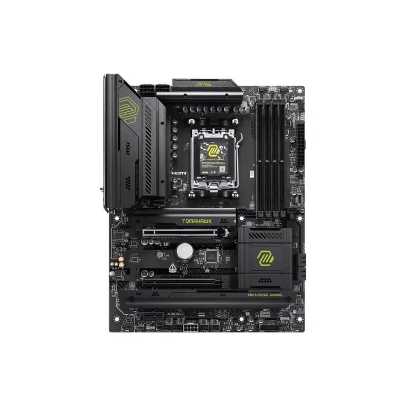 Motininė plokštė MSI MAG B850 TOMAHAWK WIFI, AMD B850, Socket AM5, ATX, DDR5, 4× DIMM, iki 256 GB, 5 GbE, Wi‑Fi 7