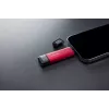 Išorinis SSD Kingston 2TB Dual USB-A/USB-C, USB 3.2 Gen 2, Skaitymas 1050 MB/s, Rašymas 950 MB/s, Juoda/Raudona