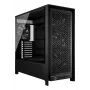 Korpusas PC Midi Tower CORSAIR FRAME 5000D RS — Juodas, ATX/EATX palaikymas, 3x140 mm priekiniai ventiliatoriai, grūdintas stiklas, 250×556×542 mm