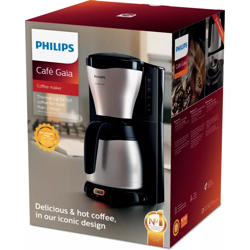 Philips Café Gaia Collection HD7546/20 lašelinė kavos virimo aparatas su terminiu ąsočiu