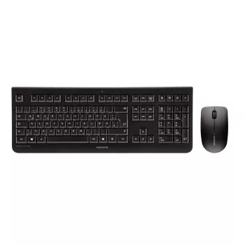 CHERRY DW 3000 belaidė klaviatūra su pele, RF, AZERTY prancūziškas, juoda